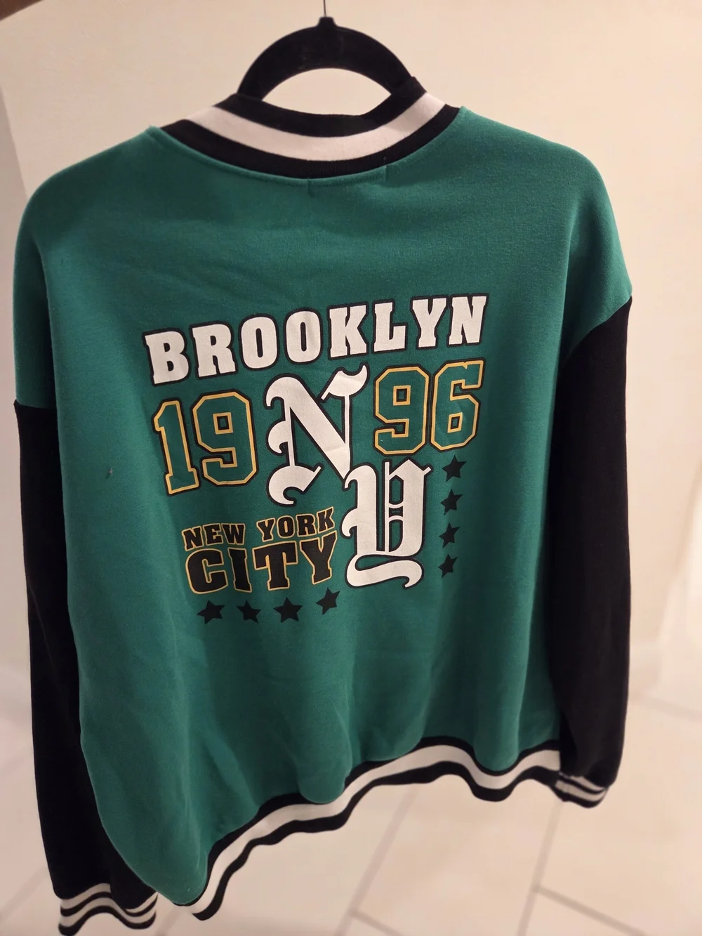 Brooklyn NY Green & Black Varsity Jacket - Picture 3 of 5